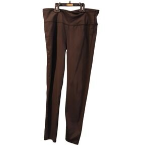 Walk Pop Womens Black Yoga Pants Stretch Activewear Active Pants Size  Large